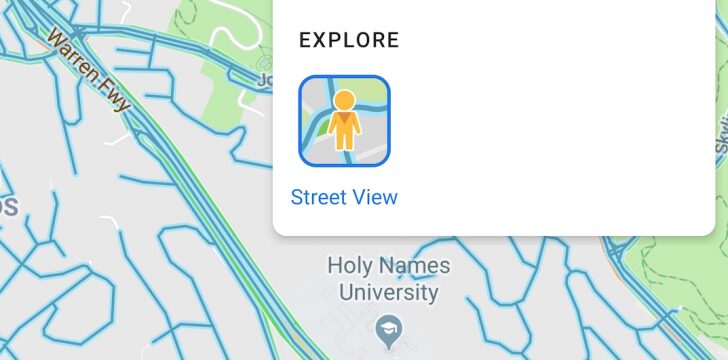 Google Maps on Android now has a Street View layer