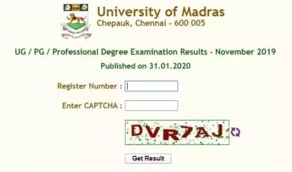 Madras university results 2024